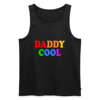 Daddy cool - Men's Premium Organic Tank Top - black - Front - AI Model Male 178 light (178cm)
