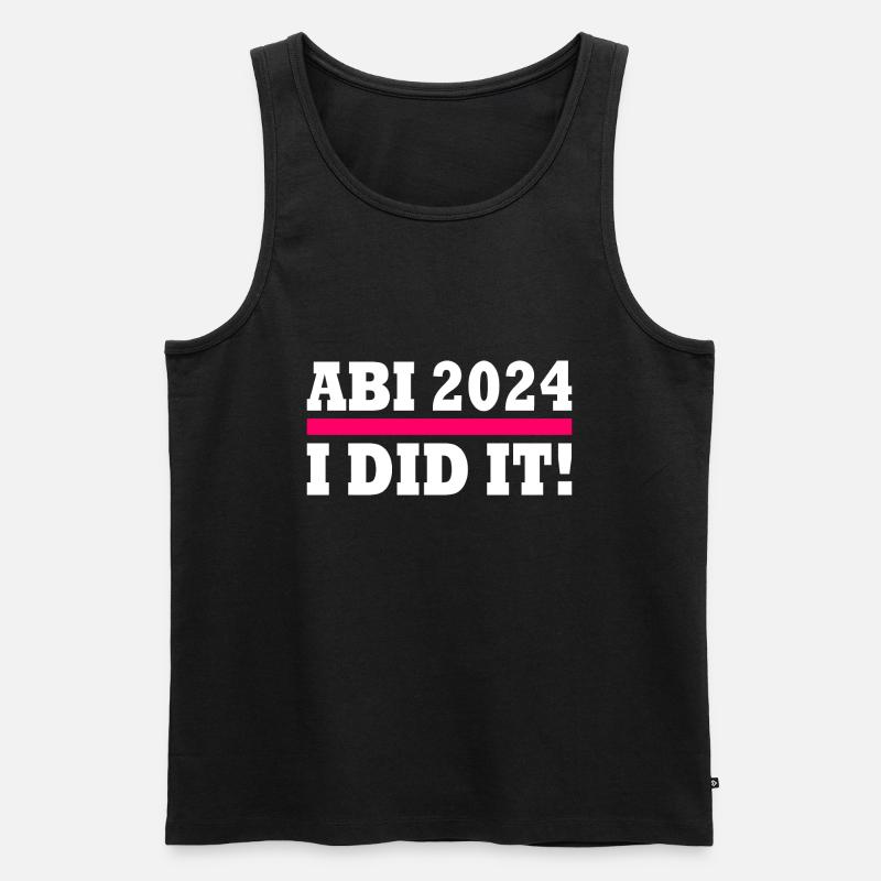 Abi 2024 - Männer Premium Bio Tank Top - Schwarz