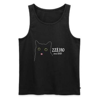 Z28.310 seit 2021 Code - Männer Premium Bio Tank Top - Schwarz - Vorne - AI Model Male 178 light (178cm)
