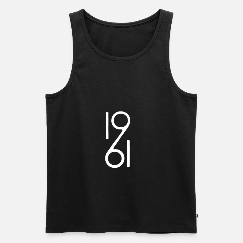 1961 - Männer Premium Bio Tank Top - Schwarz
