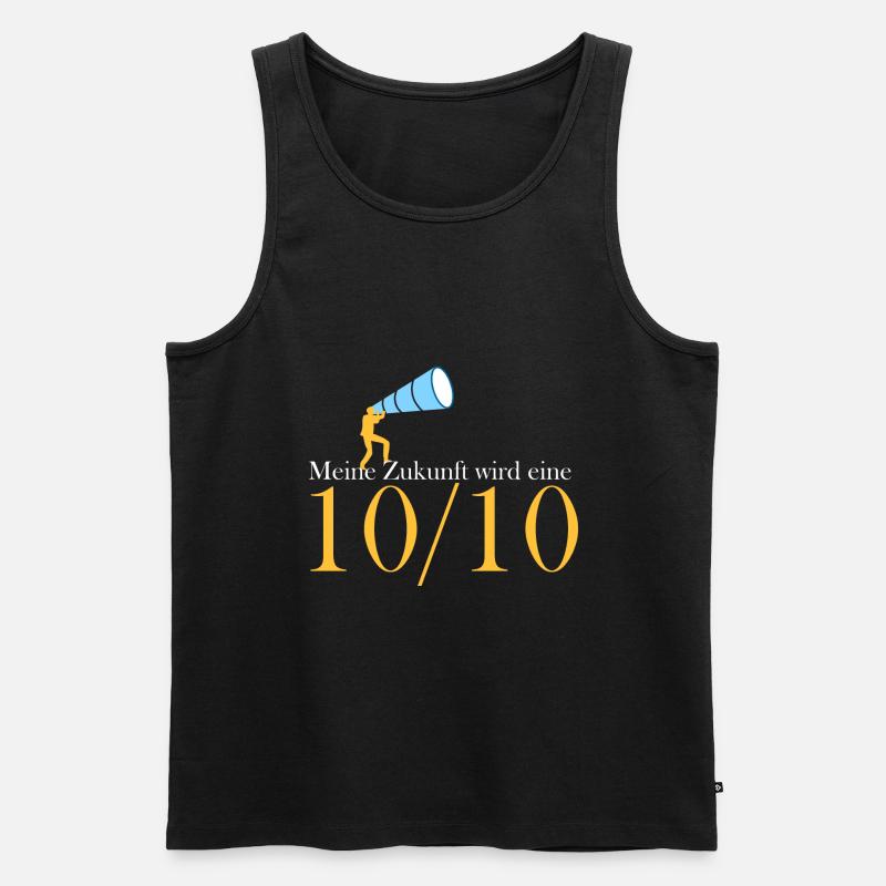 Meine Zukunft wird eine 10/10 - Männer Premium Bio Tank Top - Schwarz