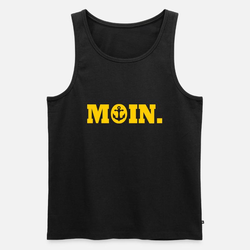 Moin - Männer Premium Bio Tank Top - Schwarz