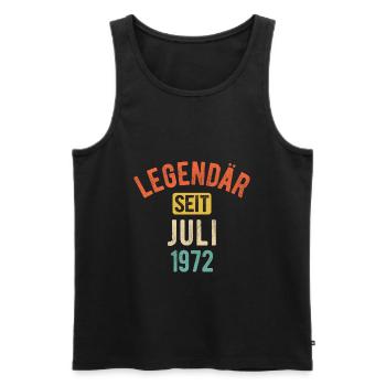 50. Geburtstag Geschenk 50 Jahre Legendär seit Jul - Männer Premium Bio Tank Top - Schwarz - Vorne - Michal (187cm)