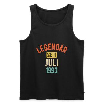 30. Geburtstag Geschenk 30 Jahre Legendär seit Jul - Männer Premium Bio Tank Top - Schwarz - Vorne - Michal (187cm)