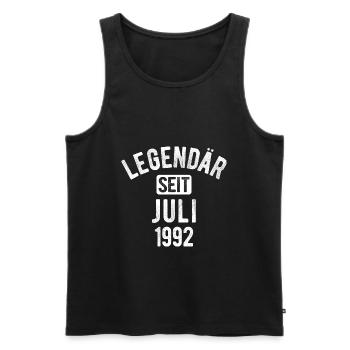 30. Geburtstag Geschenk 30 Jahre Legendär seit Jul - Männer Premium Bio Tank Top - Schwarz - Vorne - Michal (187cm)