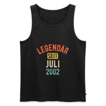 20. Geburtstag Geschenk 20 Jahre Legendär seit Jul - Männer Premium Bio Tank Top - Schwarz - Vorne - Michal (187cm)