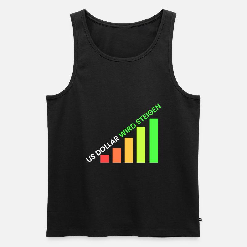 US Dollar wird steigen - Männer Premium Bio Tank Top - Schwarz