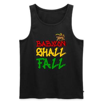 Babylon Shall Fall - Männer Premium Bio Tank Top - Schwarz - Vorne - AI Model Male 178 light (178cm)