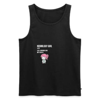 Neurology Girl Doctor ou Neurologist Gift - Débardeur bio Premium Homme - noir - Devant - Michal (187cm)