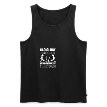 Connaître les positions Radiographies Cadeau - Débardeur bio Premium Homme - noir - Devant - Michal (187cm)