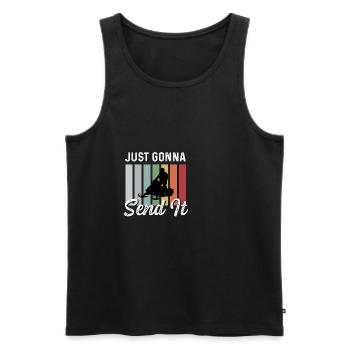 Werde es schicken Arbeiter Gift - Männer Premium Bio Tank Top - Schwarz - Vorne - AI Model Male 178 light (178cm)
