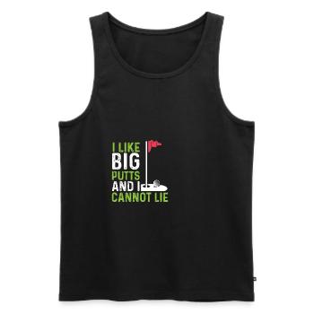 Wie große Putts Hobbyist Gift - Männer Premium Bio Tank Top - Schwarz - Vorne - AI Model Male 178 light (178cm)