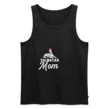 Dalmatinische Mutter Hundeltern Gift - Männer Premium Bio Tank Top - Schwarz - Vorne - AI Model Male 178 light (178cm)