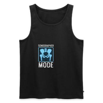 Sonograph Mode Medical Frontliner Cadeau - Débardeur bio Premium Homme - noir - Devant - Michal (187cm)