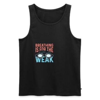 Für die Schwachen Sprinter Gift - Männer Premium Bio Tank Top - Schwarz - Vorne - AI Model Male 178 light (178cm)