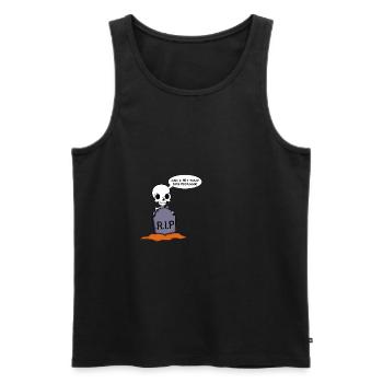 Pet Dog Drôle d’amoureux des chiens. Cadeau - Débardeur bio Premium Homme - noir - Devant - Michal (187cm)