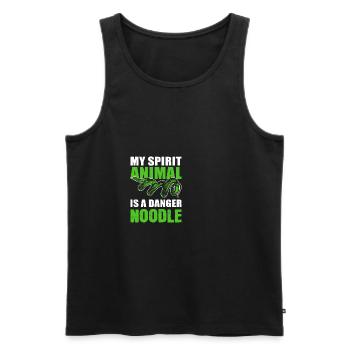 Gefahr Nudel Jahr der Schlange Geschenk - Männer Premium Bio Tank Top - Schwarz - Vorne - AI Model Male 178 light (178cm)