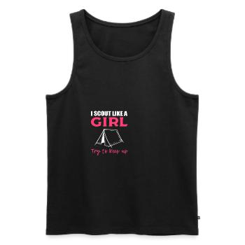 Scout like girl ranger poison - Men's Premium Organic Tank Top - black - Front - AI Model Male 178 light (178cm)