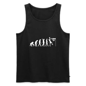 Evolution Basketball Game - Männer Premium Bio Tank Top - Schwarz - Vorne - AI Model Male 178 light (178cm)