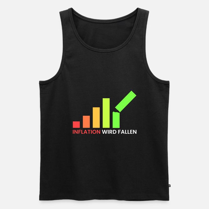 Inflation wird fallen - Männer Premium Bio Tank Top - Schwarz