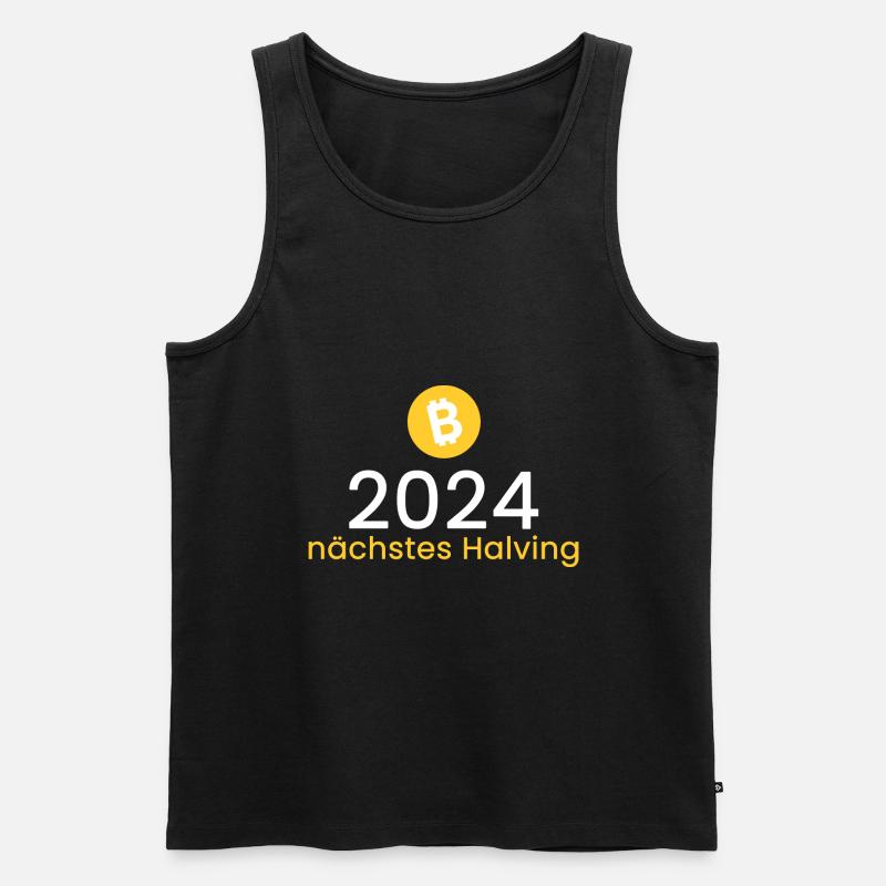 2024 - nächstes Halving - Männer Premium Bio Tank Top - Schwarz