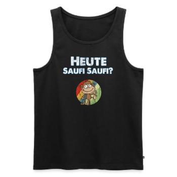 Junggesellenabschied Trinken Saufen Party Feiern - Männer Premium Bio Tank Top - Schwarz - Vorne - AI Model Male 178 light (178cm)