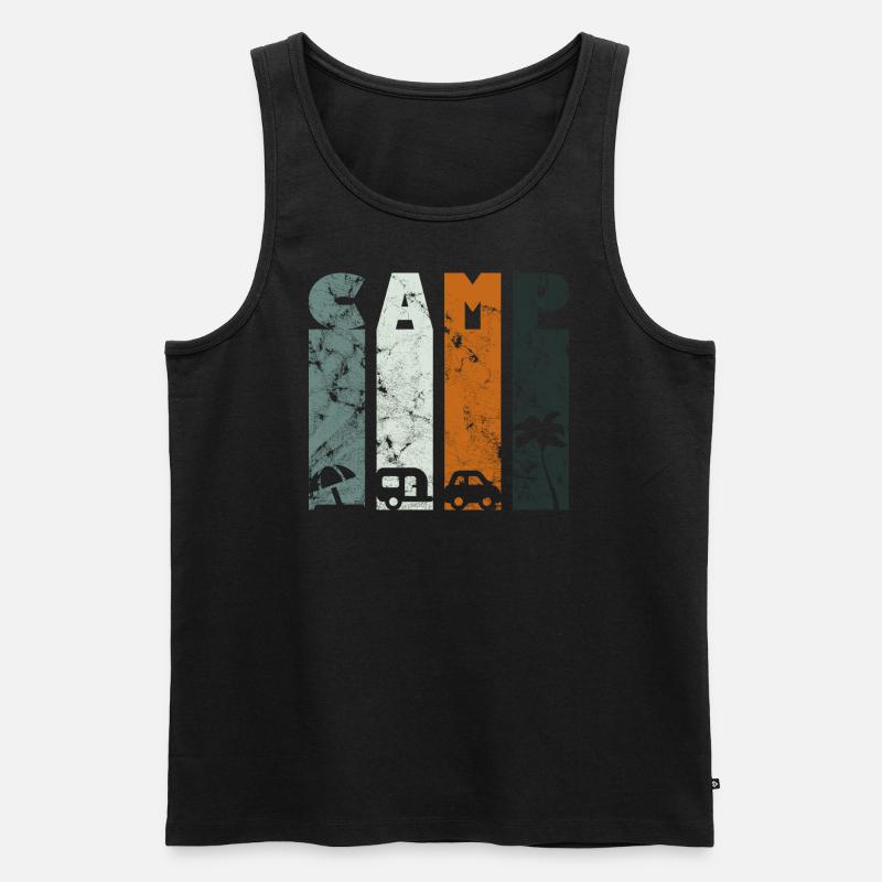Camp Wohnwagen Camper - Männer Premium Bio Tank Top - undefined