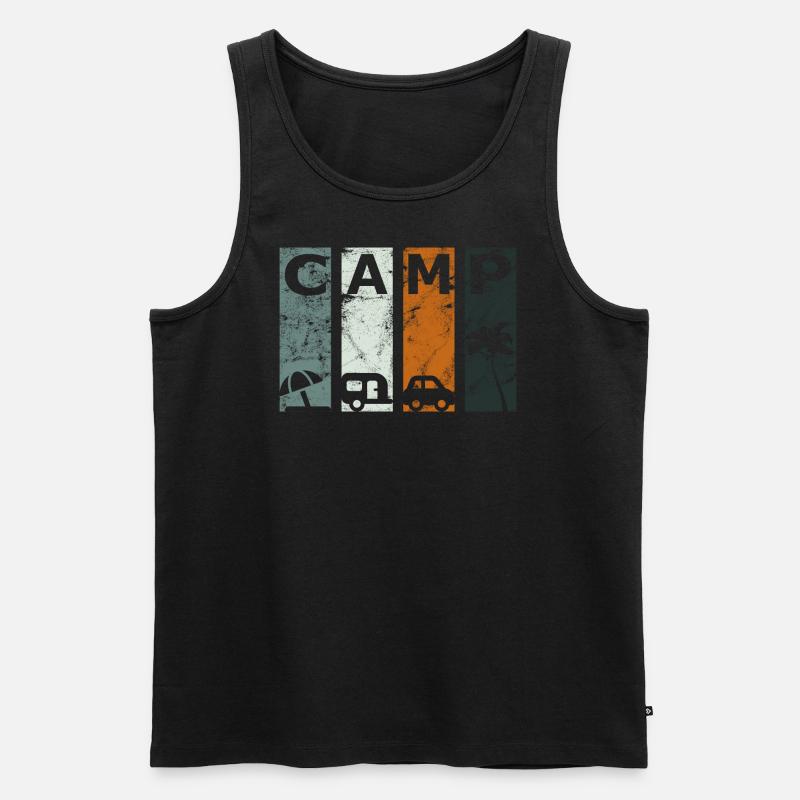 Camp Wohnwagen Camper - Männer Premium Bio Tank Top - undefined