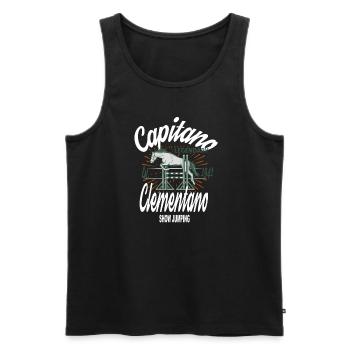 Capitano Showjump - Männer Premium Bio Tank Top - Schwarz - Vorne - Michal (187cm)