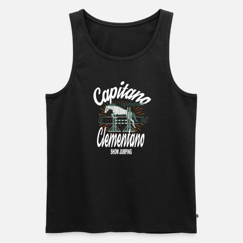 Capitano Showjump - Männer Premium Bio Tank Top - Schwarz