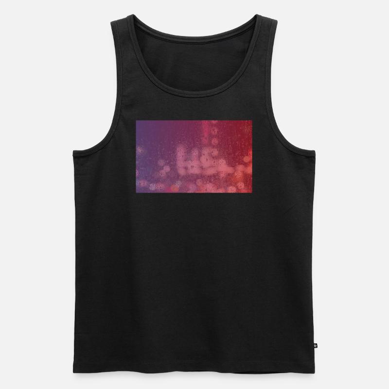 Modern Art Raindrops. Schönes Geschenk! - Männer Premium Bio Tank Top - Schwarz