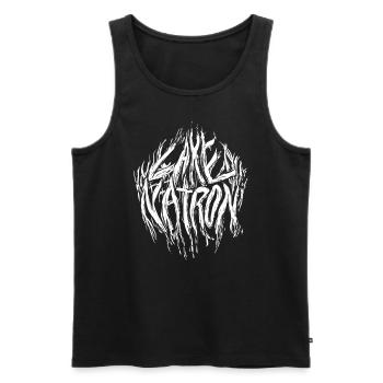 LAKE NATRON Nature Kills - Männer Premium Bio Tank Top - Schwarz - Vorne - AI Model Male 178 light (178cm)