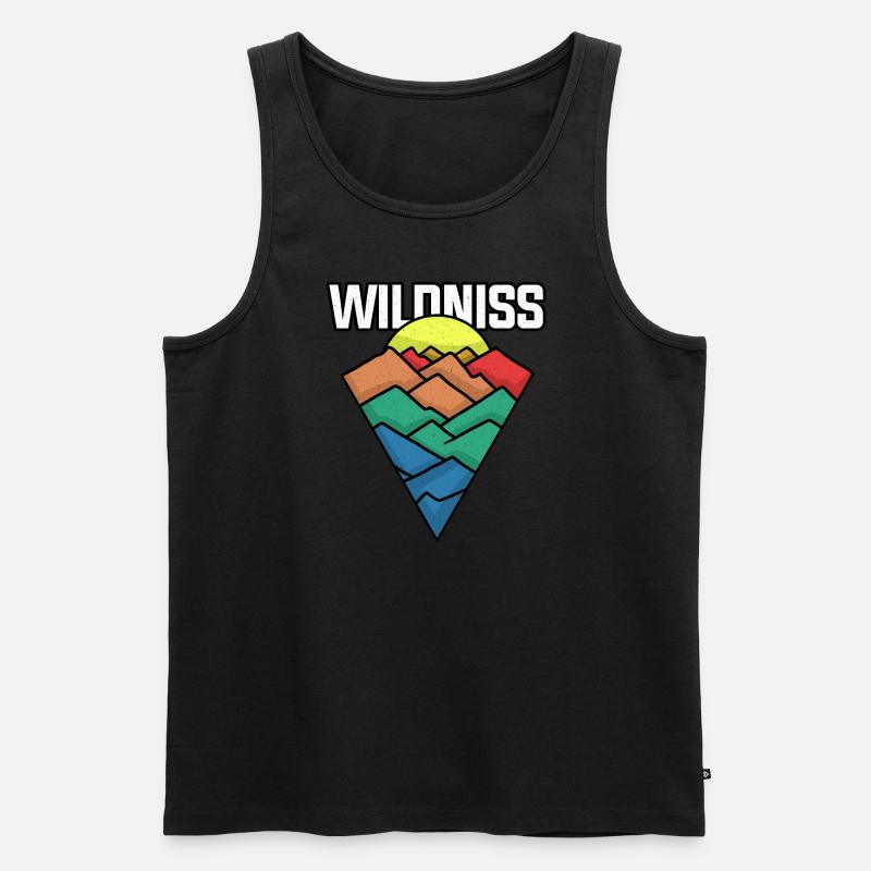 WILDNISS - Männer Premium Bio Tank Top - Schwarz