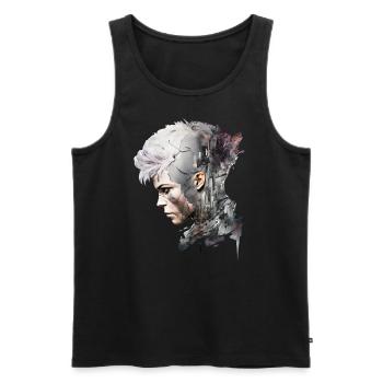 Anime No11 - Männer Premium Bio Tank Top - Schwarz - Vorne - Michal (187cm)
