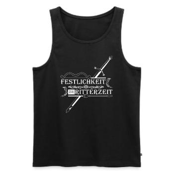 Ritterschwert Restlichkeit zur Ritterzeit - Männer Premium Bio Tank Top - Schwarz - Vorne - Michal (187cm)