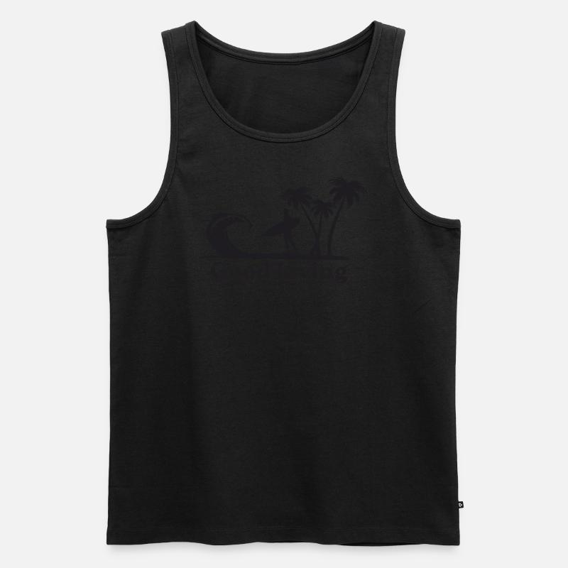 Surfer im Paradies - Männer Premium Bio Tank Top - undefined