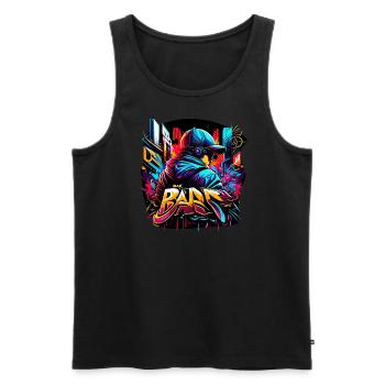 graffitti boy - Männer Premium Bio Tank Top - Schwarz - Vorne - Michal (187cm)