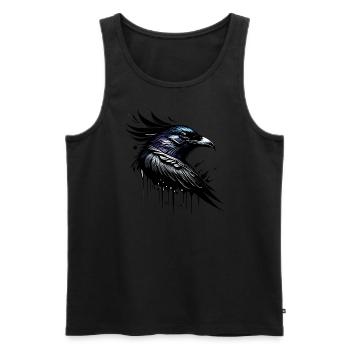 Corbeau - Débardeur bio Premium Homme - noir - Devant - Michal (187cm)