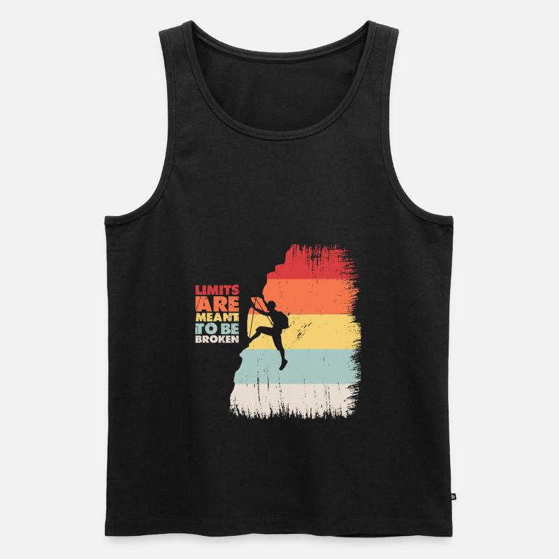 Klettern - Männer Premium Bio Tank Top - Schwarz