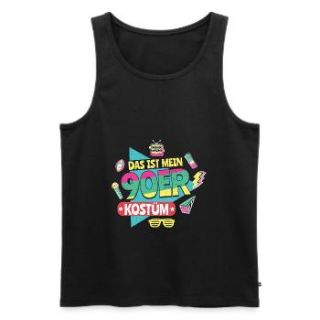 Das ist mein 90er Kostüm 90er Jahre Party Spruch - Männer Premium Bio Tank Top - Schwarz - Vorne - Michal (187cm)