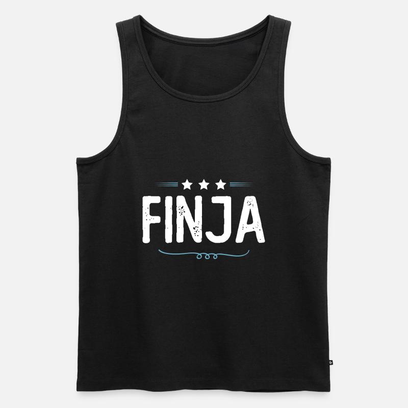 Finja - Männer Premium Bio Tank Top - Schwarz