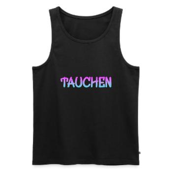 Tauchen Scuba Diver - Männer Premium Bio Tank Top - Schwarz - Vorne - Michal (187cm)