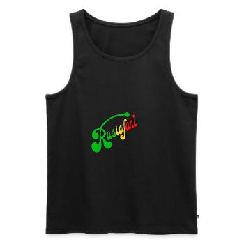 Rastafari Afrika God - Männer Premium Bio Tank Top - Schwarz - Vorne - Michal (187cm)