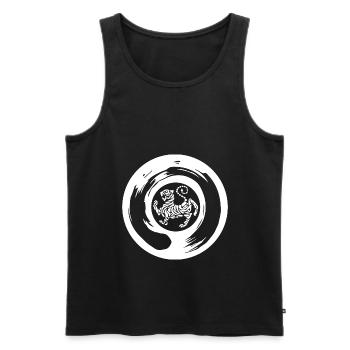 Shotokan Tiger - Le T-shirt de karaté - Débardeur bio Premium Homme - noir - Devant - AI Model Male 178 light (178cm)