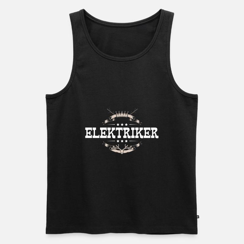 Elektriker Beruf - Männer Premium Bio Tank Top - Schwarz