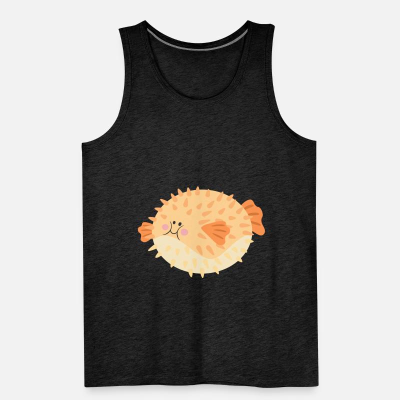 Puffer fish Men's Premium Organic Tank Top