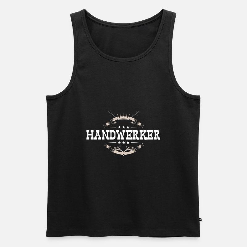 Handwerker Beruf - Männer Premium Bio Tank Top - Schwarz