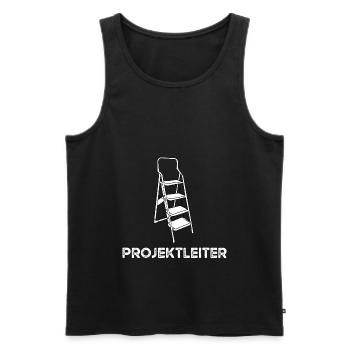 Projektleiter Projekt Manager Leiter Büroleiter - Männer Premium Bio Tank Top - Schwarz - Vorne - AI Model Male 178 light (178cm)