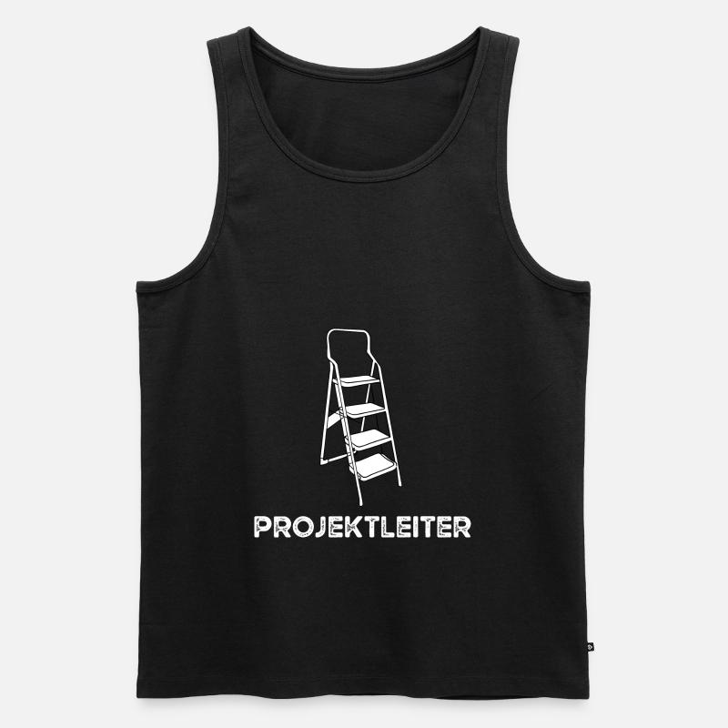 Projektleiter Projekt Manager Leiter Büroleiter - Männer Premium Bio Tank Top - Schwarz