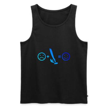 Surfing Windsurfer Women Men Windsurf Windsurfing Windsurfing - Men's Premium Organic Tank Top - black - Front - AI Model Male 178 light (178cm)